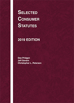 Pridgen, Sovern, and Peterson's Selected Consumer Statutes, 2019