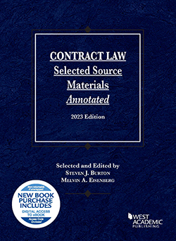 Burton and Eisenberg s Contract Law Selected Source Materials